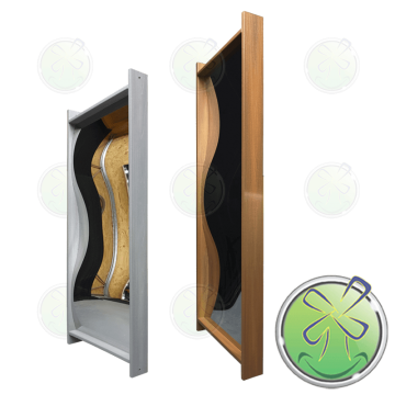 Miroir riant adapté à l'extérieur gris expresso