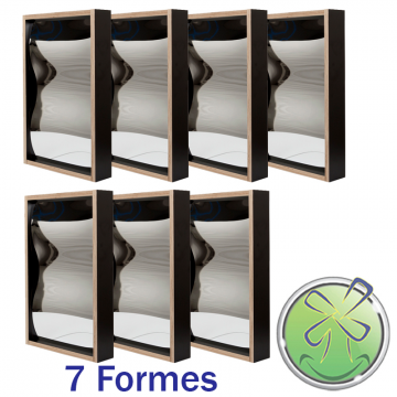 Ensemble de 7 formes  60x38cm set