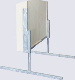 Jeu de supports droits. ZINC