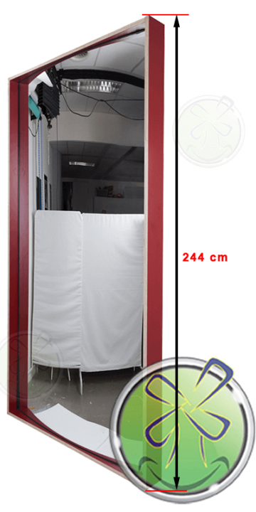 Miroir riant 244x122 XXL