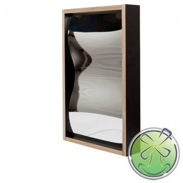 Miroir riant 60x38cm noir