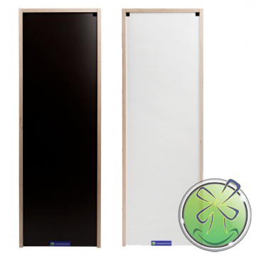 Miroir deformant 120x40cm bouleau arriere